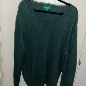 Emerald Style Pure Wool Sweater Green xxl